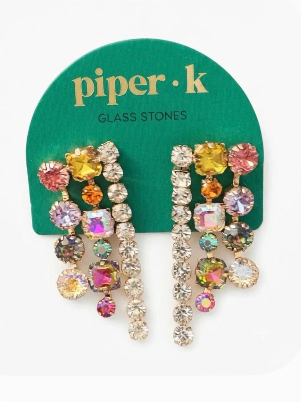 NWT ⚜️💎⚜️ Piper K Gorgeous Crystal Drop Earrings
